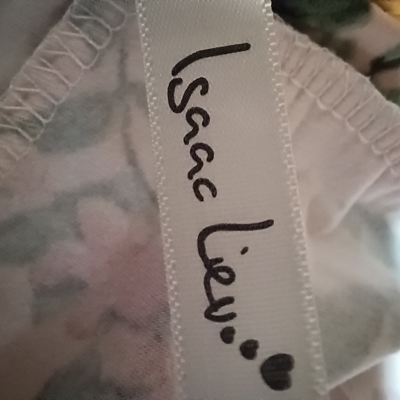 PINK Multi color Floral Long Sleeve top w/ bell shaped bottom women's Medium - Picture 3 of 5